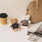 【日本Mark’s】PAUL & JOE 熊熊造型鑰匙圈 ‧ 白色