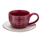 [星巴克]溫馨紅格紋杯盤組