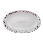 [星巴克]緞帶紋飾橢圓盤
