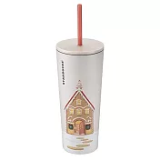 [星巴克]薑餅屋不鏽鋼TOGO冷水杯