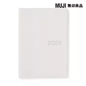 【MUJI 無印良品】月間筆記本/2025年12月開始/白灰.A6白灰/A6