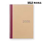【MUJI 無印良品】星期日開始月間筆記本/2025年12月開始/B6
