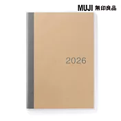 【MUJI 無印良品】月間筆記本/2025年12月開始/A5