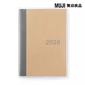 【MUJI 無印良品】月間筆記本/2025年12月開始/A6