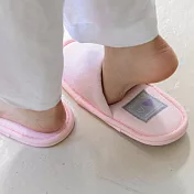 【韓國Dailylike】Label防滑靜音 舒適室內拖鞋 ‧ 粉