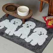 【韓國Dailylike】TRP防滑 居家室內地墊 ‧ 比熊犬