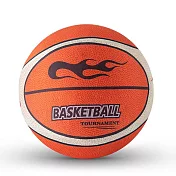 【ROAR】高彈靜音籃球 升級款火焰布套靜音球 室內無聲拍拍球 24cm 橘色