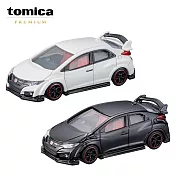 【日本正版授權】兩款一組 TOMICA PREMIUM 44 本田 CIVIC TYPE R FK2 Honda/喜美 玩具車 多美小汽車