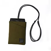 點子包【icleaxbag】磁吸輕巧護照夾 工裝風護照套 傘繩側背帶 台灣製造 軍綠色