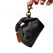 點子包【icleaxbag】迷你復刻小零錢包 耳機包 迷你便當袋零錢包 迷你帆布袋零錢包 台灣製造- 便當袋款式 深灰色