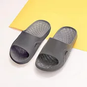 333家居鞋館 純色休閒防滑拖鞋 深灰29