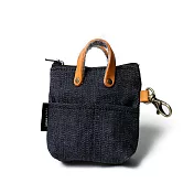 點子包【icleaxbag】迷你復刻小零錢包 耳機包 迷你便當袋零錢包 迷你帆布袋零錢包 台灣製造- 帆布袋款式 單寧藍