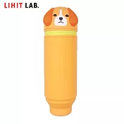 (贈橡皮擦2個)LIHIT LAB  WA-7712 狗狗系列伸縮筆筒  米格魯