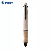 PILOT 木質4+1多功能筆 地球色系 0.5 果園粉紅