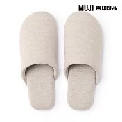 【MUJI 無印良品】柔軟拖鞋/M/淺米22.5-25 cm用
