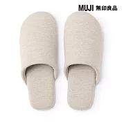 【MUJI 無印良品】柔軟拖鞋/XL/淺米27.5-30 cm用
