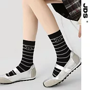 【JDS設計襪】精梳棉塗鴉設計襪 夢核九零/黑色