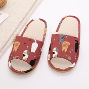 333家居鞋館 森活漫旅休閒拖鞋 紅28