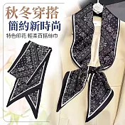 【EZlife】百搭長條絲巾 A款