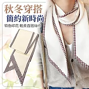 【EZlife】百搭長條絲巾 E款