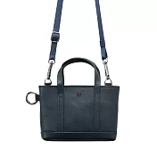 MONDAINE瑞士國鐵 真皮迷你托特零錢包｜可手拿・可斜背・三色任選 -  單寧藍