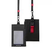 Mondaine 瑞士國鐵 Fidlock磁扣證件套 -  黑色