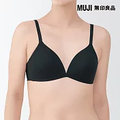 【MUJI 無印良品】女無鋼圈一體成形胸罩 S 黑色