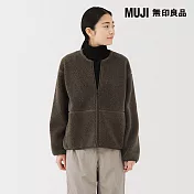 【MUJI 無印良品】女絨毛刷毛外套 S 卡其