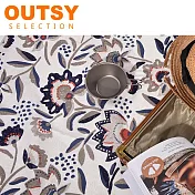 OUTSY台灣製獨家花色綁帶輕量野餐墊 茶暮鳶花