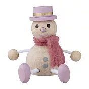 【日本Mark’s】Hracky迷你聖誕木偶擺飾 ‧ 粉灰色系雪人