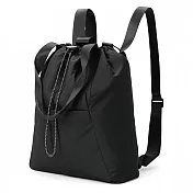 【Sayaka紗彌佳】三用包 日光散策 大容量休閒束口設計 肩背手提後背3用包 -黑色