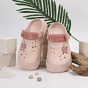 333家居鞋館 文青跳色布希鞋(2色) 粉35/36