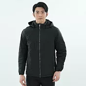 【遊遍天下】男款防水防風無車縫保暖羽絨外套 2XL 深灰