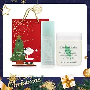 ARDEN 雅頓 綠茶香氛聖誕限定組[綠茶淡香水(100ml)+蜜滴舒體霜(500ml)(兩款可選)+木質擴香擺飾]附品牌禮袋-聖誕交換禮物-國際航空版 沐湯