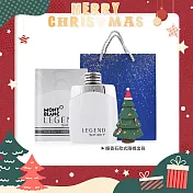 MONTBLANC 萬寶龍 傳奇白朗峰男仕淡香水(100ml)+聖誕香氛擴香石附禮袋-聖誕交換禮物-國際航空版