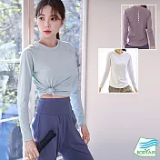 【BODYAIR嚴選】親膚連肩袖背光長袖上衣(瑜珈.慢跑.運動.健身.透氣.舞蹈.運動服) S 綠