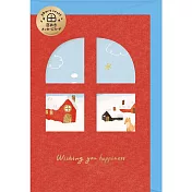 【日本Wa-Life】冬限定｜窗景留言卡片 ‧ 雪景與小屋