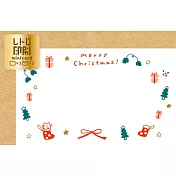 【日本Wa-Life】冬限定｜復古印刷迷你卡片 ‧ 閃亮聖誕