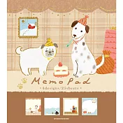 【日本Wa-Life】冬限定|便條紙 ‧ 雪景與小狗