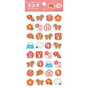 【日本Wa-Life】年賀迷你貼紙 ‧ 花2026
