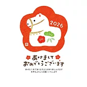 【日本Wa-Life】私製年賀明信片3入 ‧ 花花小馬