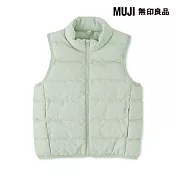 【MUJI 無印良品】兒童可水洗鋪棉撥水加工背心 110 淺綠