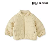 【MUJI 無印良品】幼兒可水洗鋪棉撥水加工外套 80 淺黃