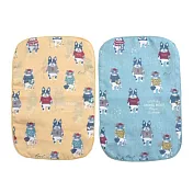 【Kusuguru Japan】日本眼鏡貓 2入組 多功能紗布巾 30X20cm - Animal Mode款 -單一款式