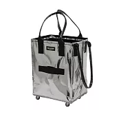 【HULKEN】浩肯包2.0 大型購物車 環保購物袋 折疊推車(小) 銀色