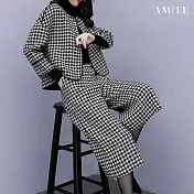 【AMIEE】千鳥格休閒時尚兩件套套裝(KDAQ-363) M 圖片色