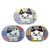 【Kusuguru Japan】日本眼鏡貓 清潔海棉 療癒的家事系列造型海綿刷三件組-Matilda-san款 -單一款式