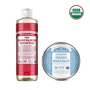 【潔膚舒敏組】布朗博士 玫瑰蜂蜜保濕潤膚平衡水16oz+舒敏萬用神奇膏2oz