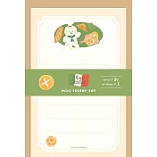 【日本Wa-Life】小廚房Viva Italia 經典美濃和紙小信封紙組 ‧ 麵包比熊主廚