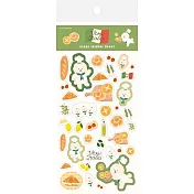 【日本Wa-Life】小廚房Viva Italia 透明貼紙 ‧ 麵包比熊主廚